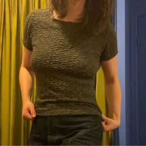 Jessica Green Textured Top